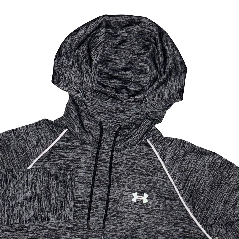 Under Armour Hoodie Women Medium UA Tech Velocity Lightweight Gym Training Black